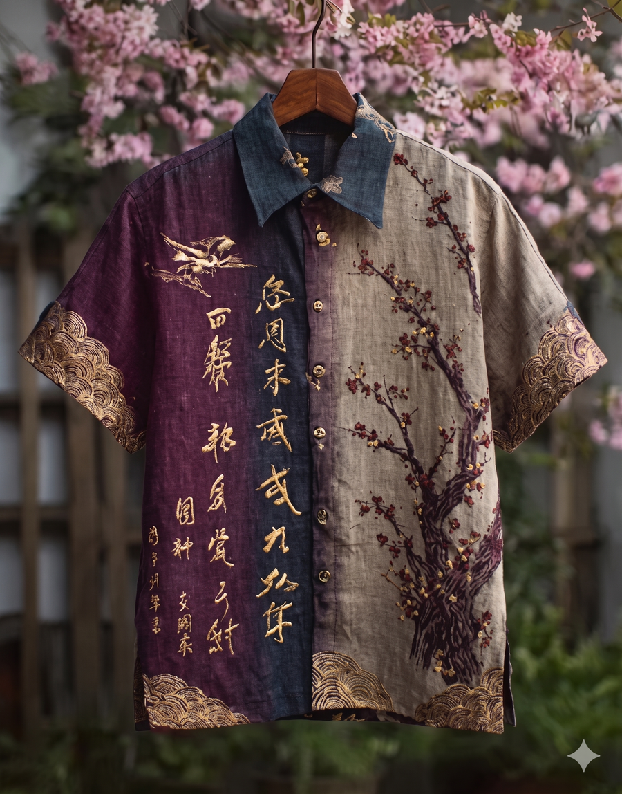 Imperial Sakura Oriental Artistic Premium Casual Shirt